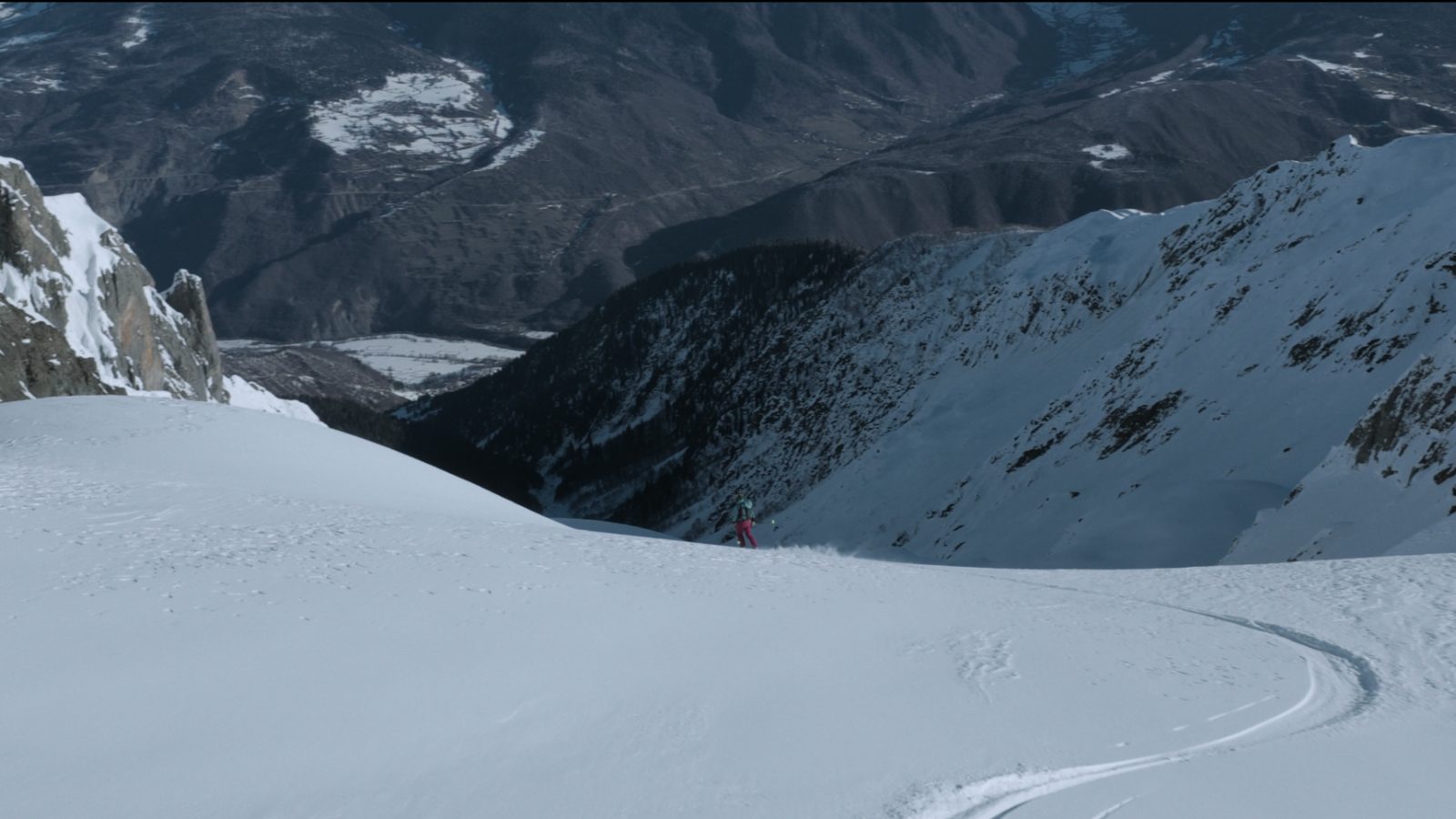 Deep snow in the Hatsvali forest zone — Svaneti freeride