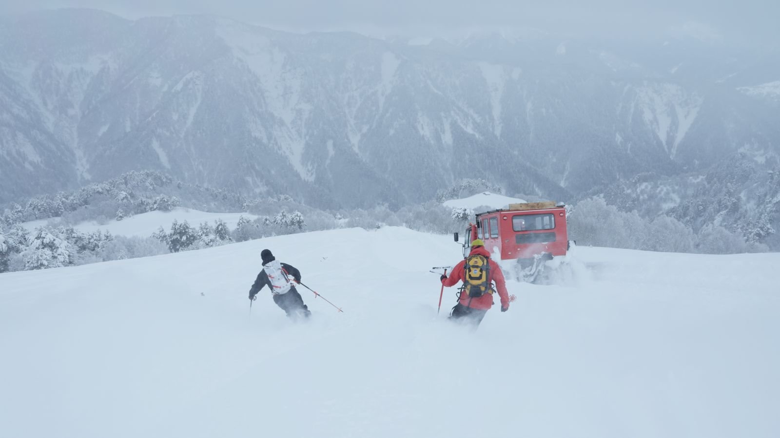 Heliski in Swanetien, Georgien