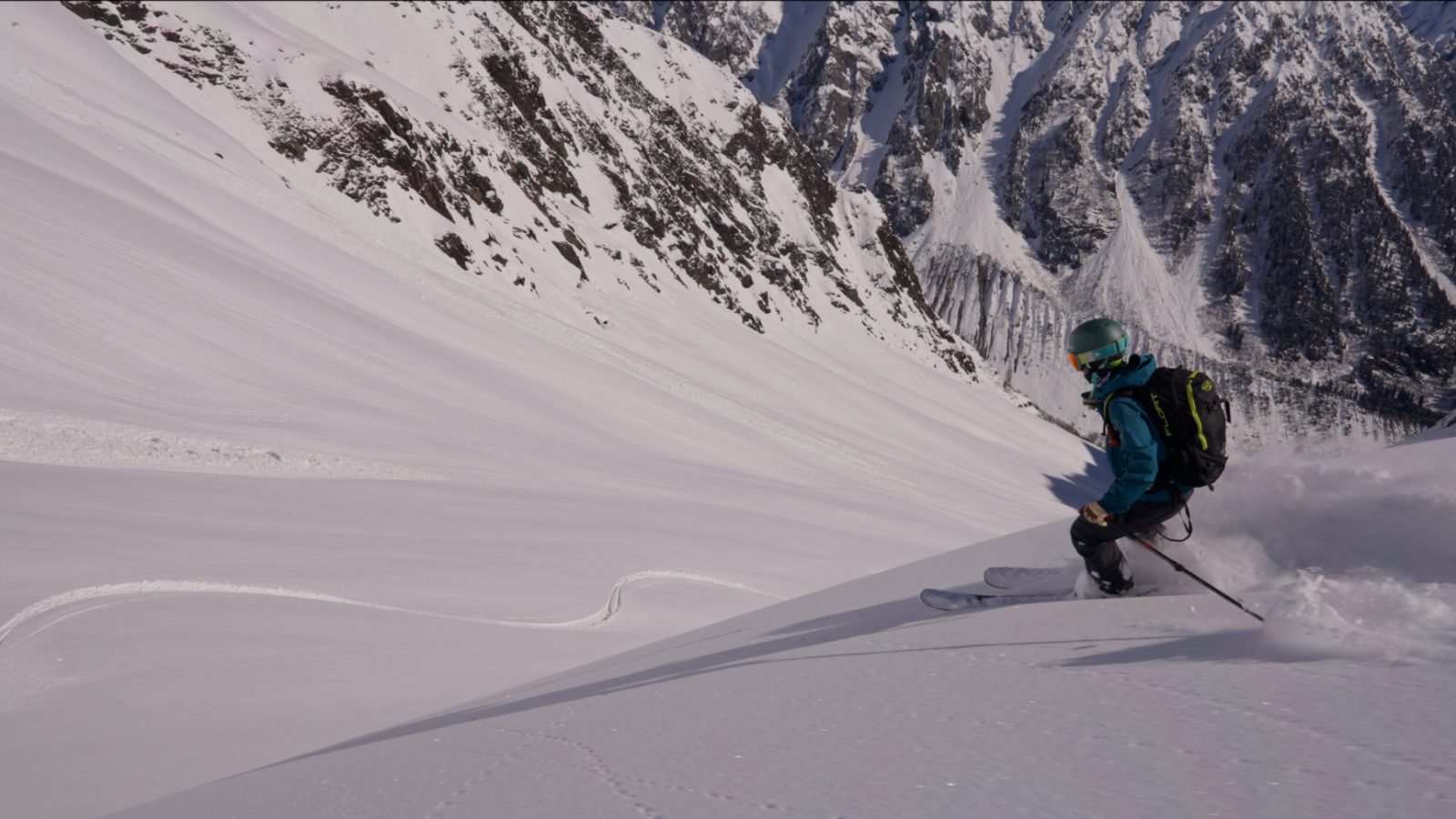 Freeride terrain above Ushguli — high Caucasus faces in Upper Svaneti